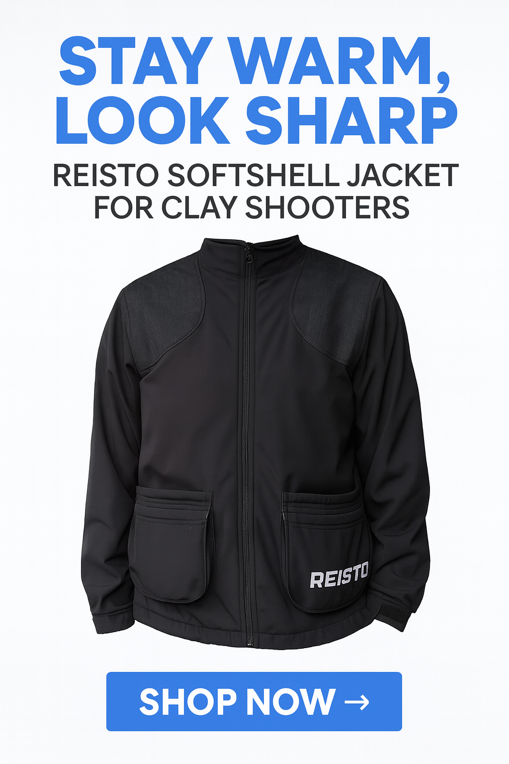 Reisto Softshell Shooting Jacket – Black