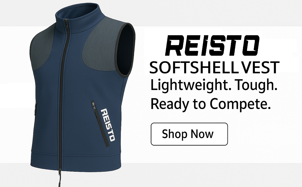 Reisto Modern Softshell Shooting Vest – Navy